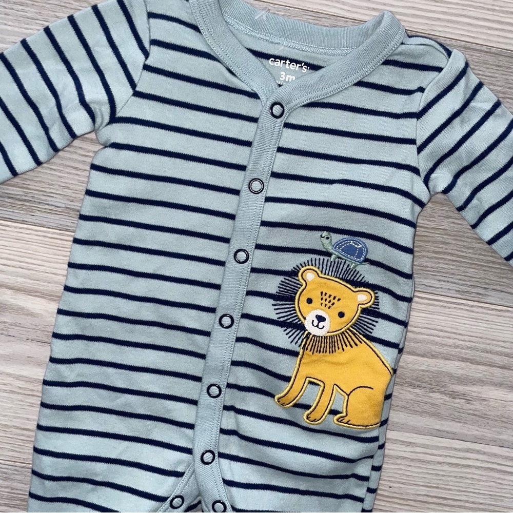 Carter’s Baby Boys 1 PC Sleep and Play Sleeper 3 Months - Picture 2 of 3